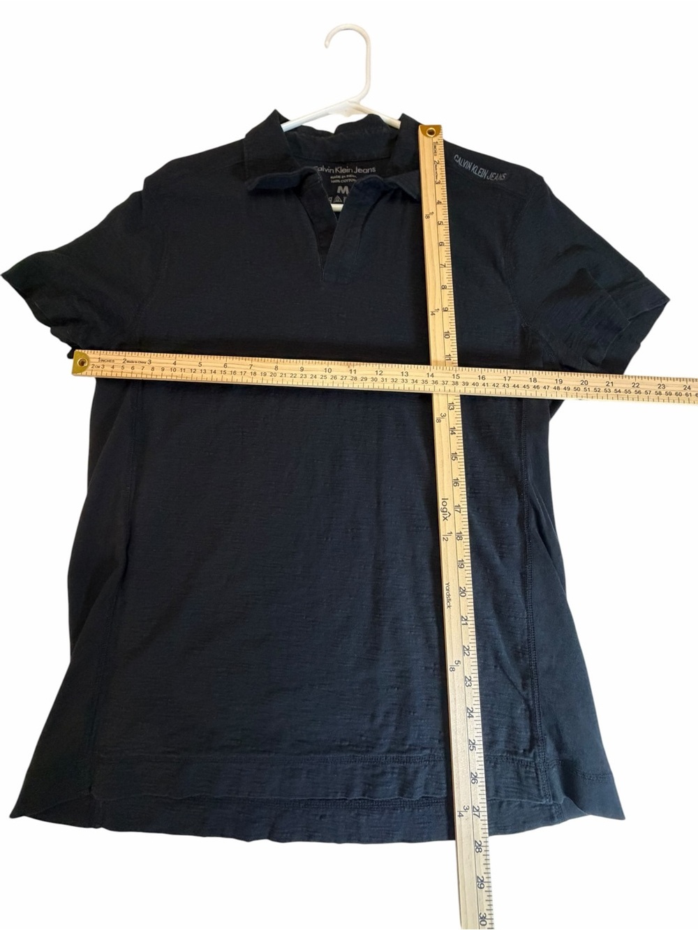 Calvin Klein Jeans Men's Black Short-Sleeve Polo - Picture 5 of 5